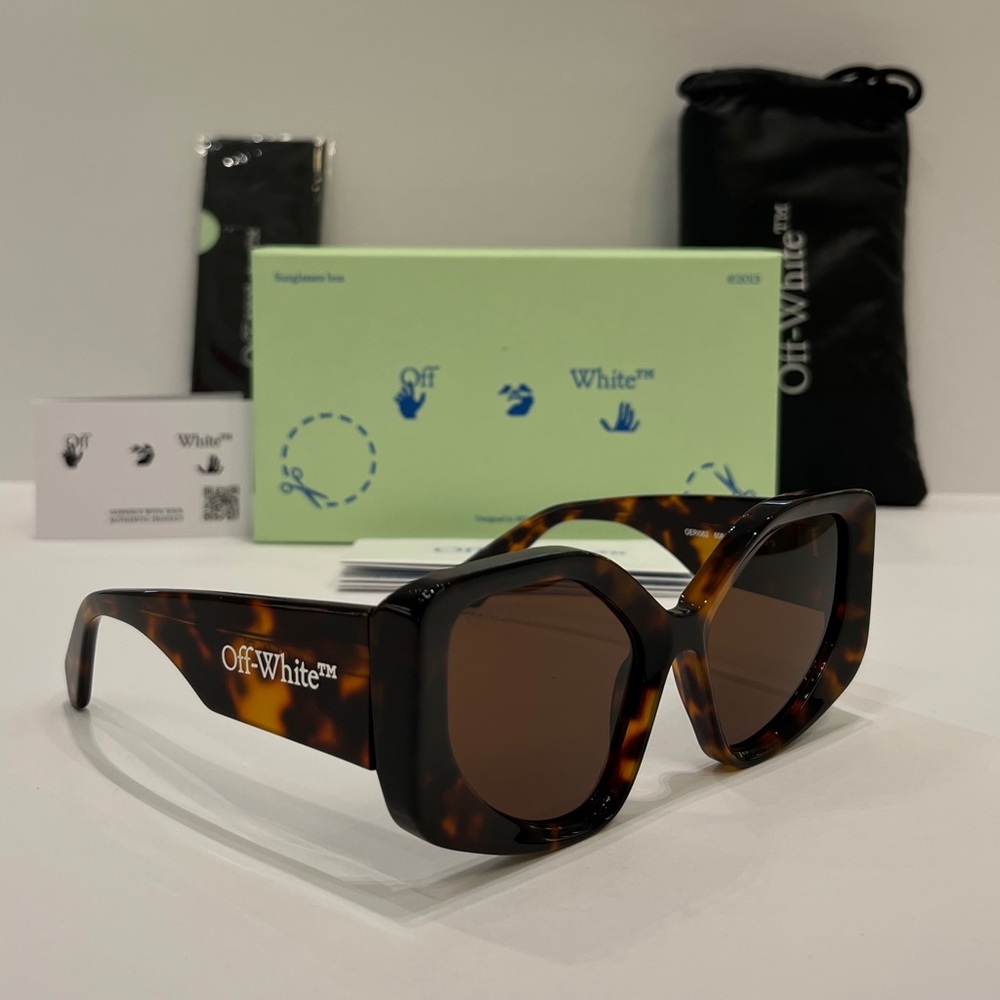 OFF-WHITE OER1062 6064 Tortoise Sunglasses, 100% AUTHENTIC
